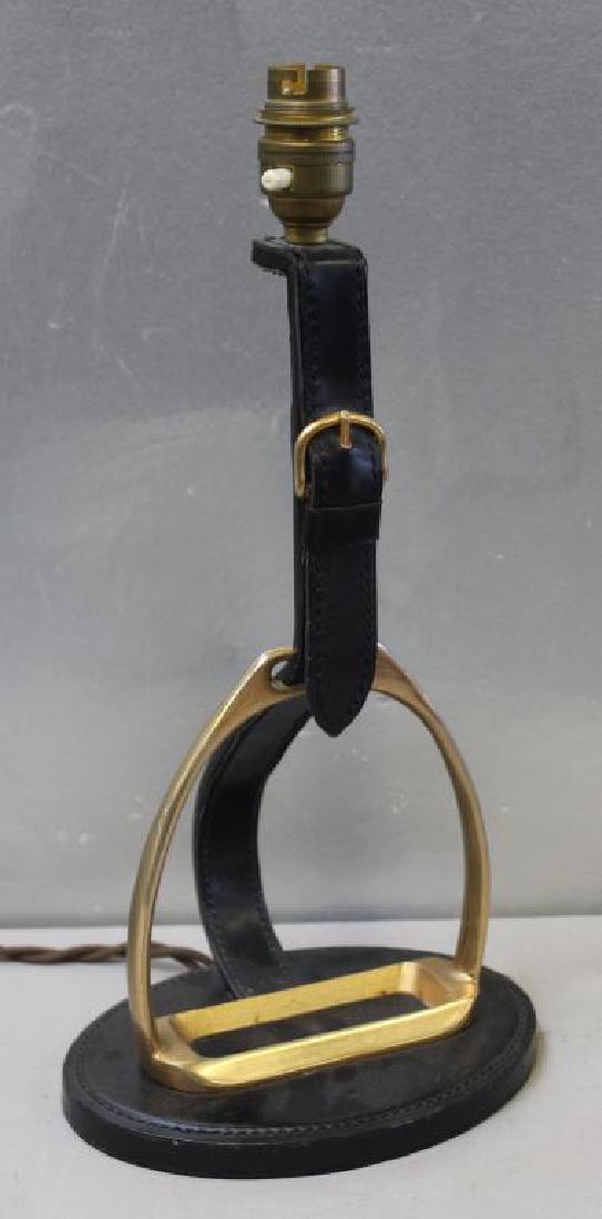 Vintage Jacques Adnet Style Stirrup Table Lamp. (1 of 4)