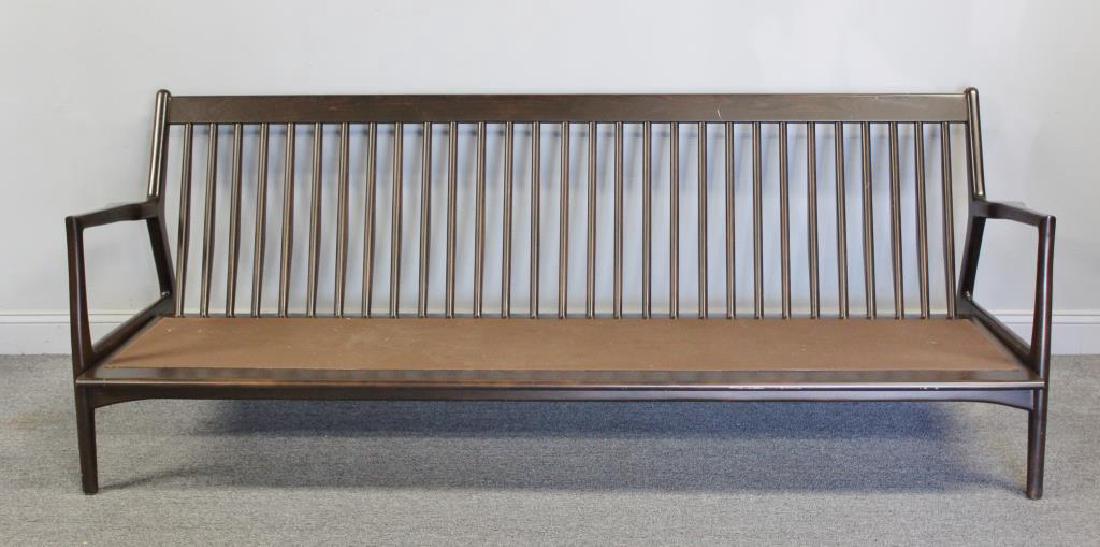 Large Midcentury Slat Back Sofa Frame. (1 of 4)