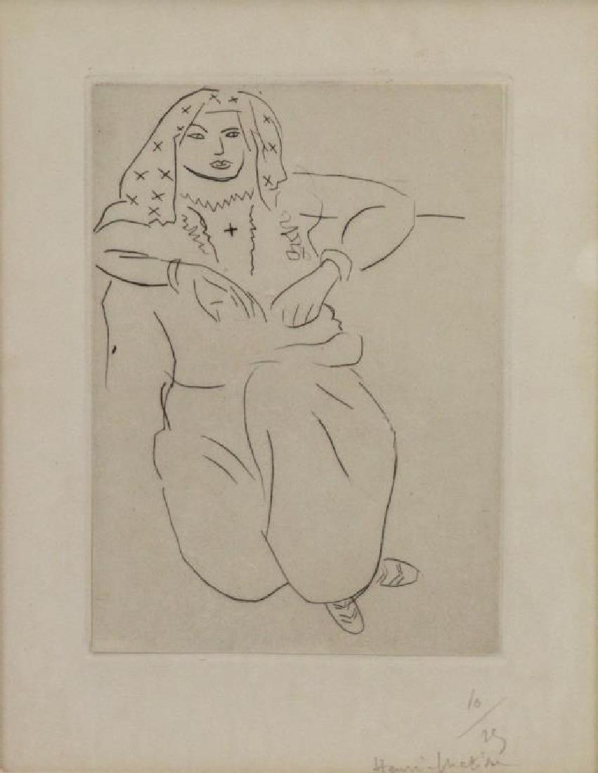 MATISSE, Henri. "Orientale assise, Voile sur la (1 of 5)