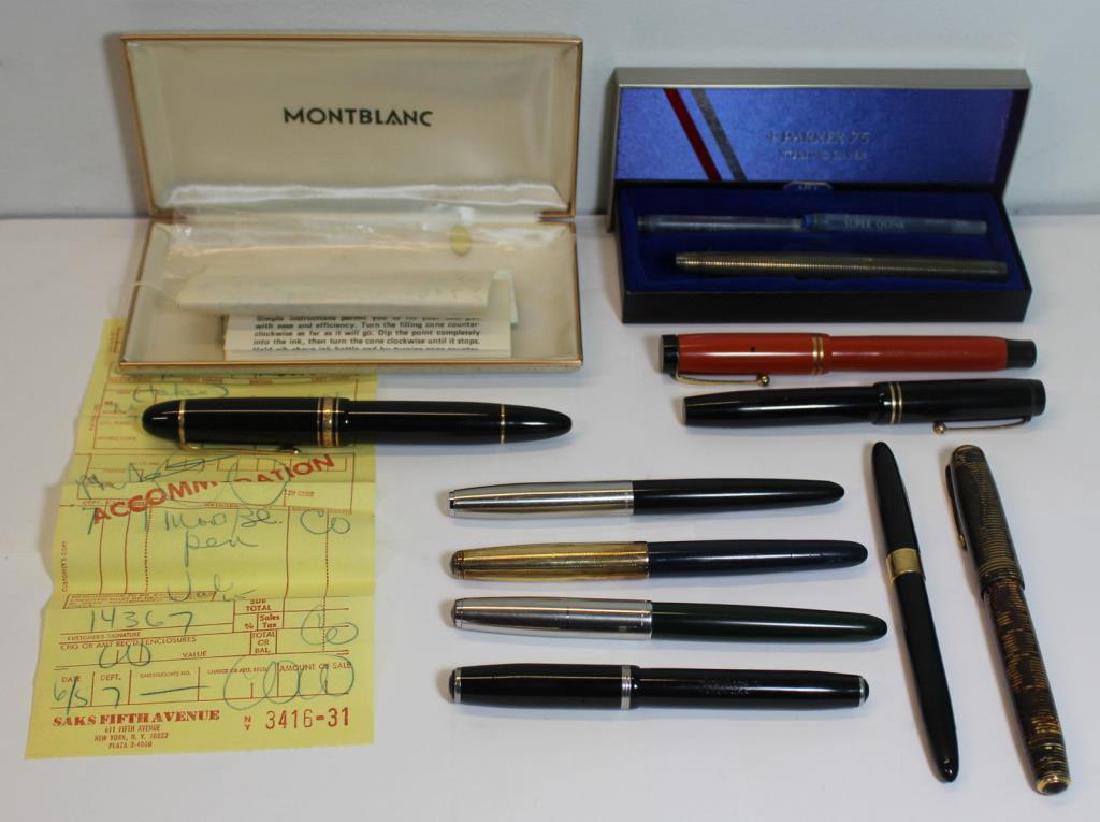 Grouping of Vintage Pens Including Parker. (1 of 10)