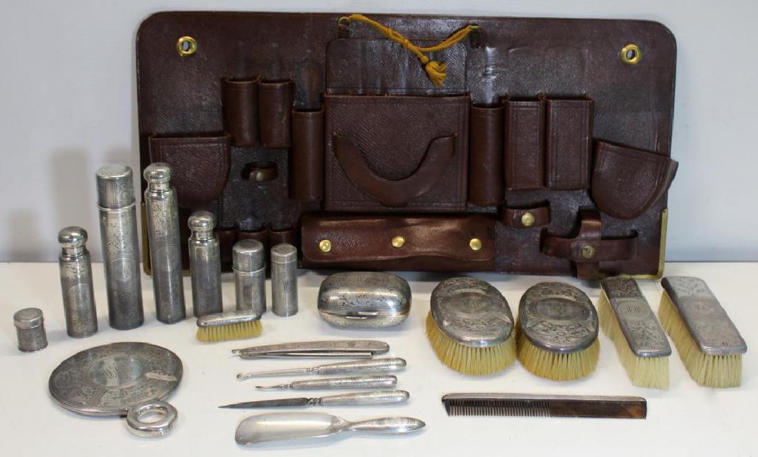 STERLING. Gentlemen's 22 Pc. Tiffany & Co Vanity Set. (1 of 11)