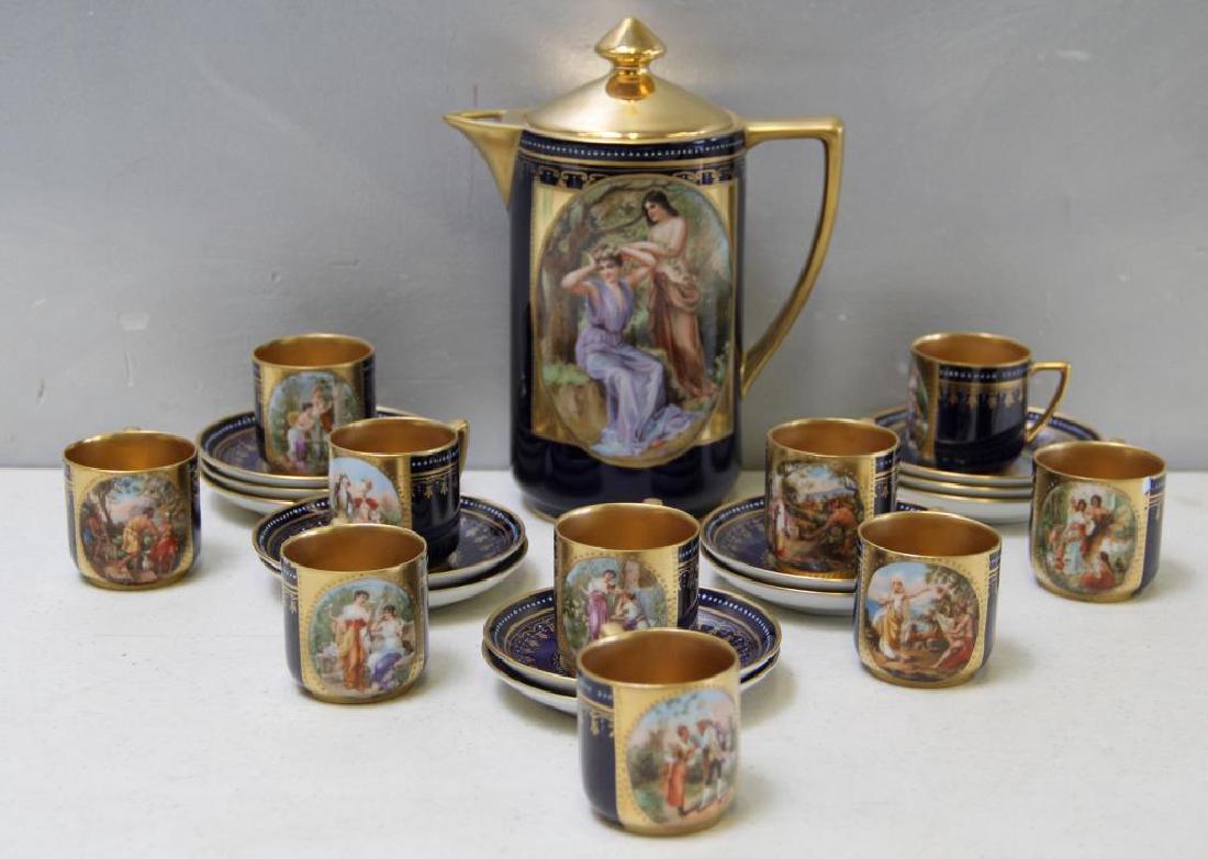 Royal Vienna Style Coffee Pot and 10 Cups and (1 of 7)