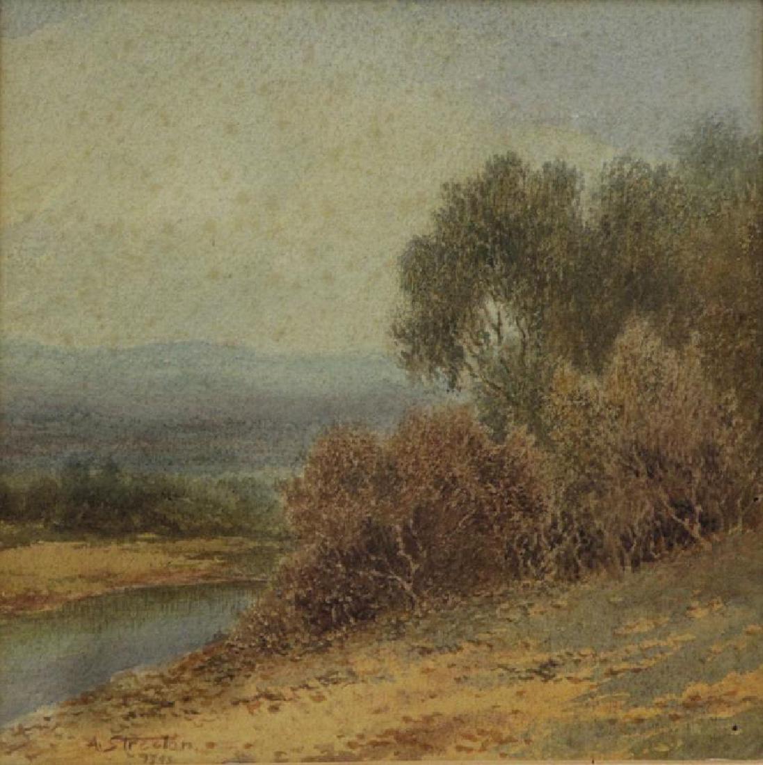 STREETON, Arthur E. Watercolor. Landscape, 1893. (1 of 6)