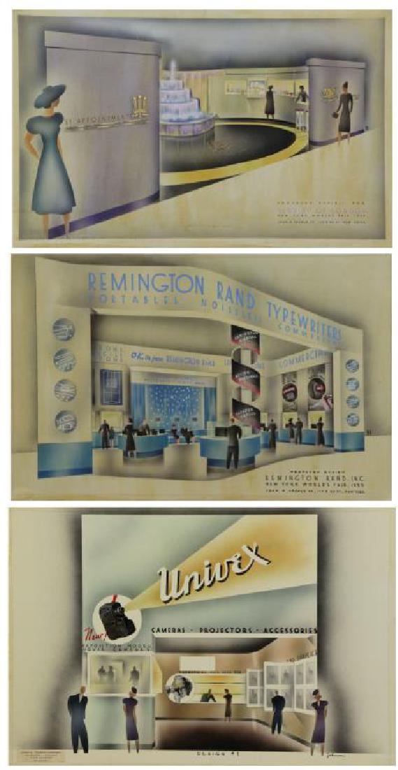 JOHNSON. Three (3) 1939 World's Fair Concept (1 of 11)