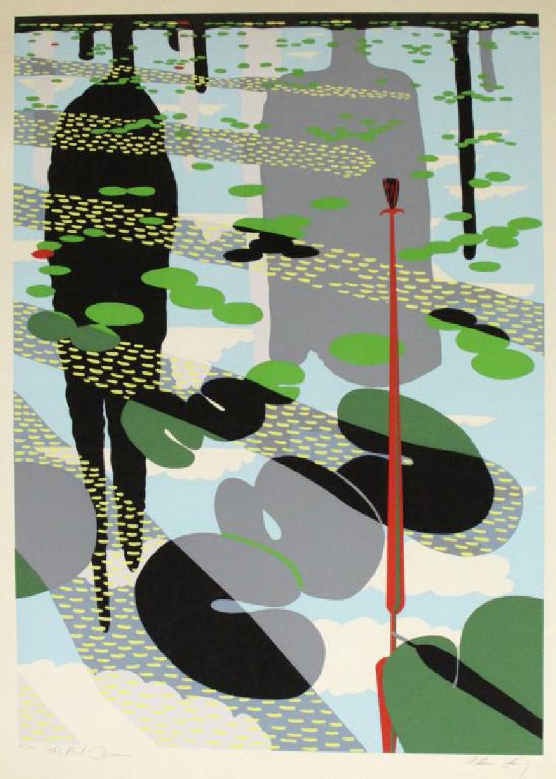 LOVING, Alvin. Screenprint "The Red Queen" (1 of 5)