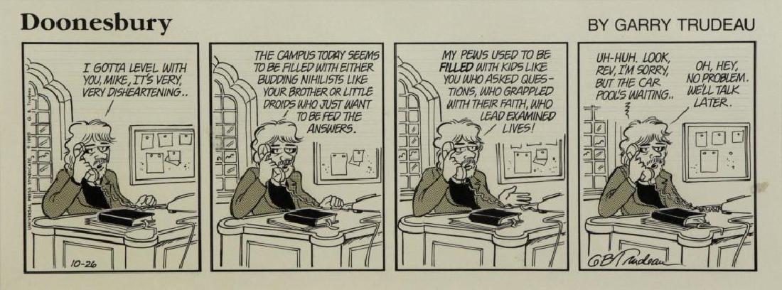 TRUDEAU, Garry. Original Doonesbury Illustration. (1 of 9)