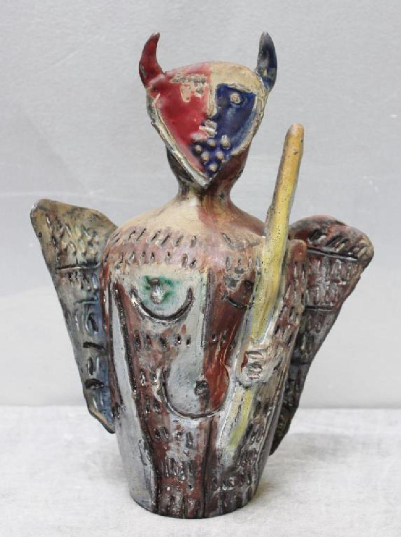 LUZZATTI, Emanuele. Mid 20th C. Ceramic Vase. (1 of 6)