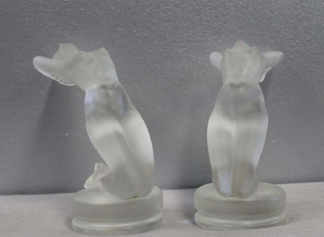 LALIQUE, Pair of Signed Hood Ornaments?. (1 of 6)