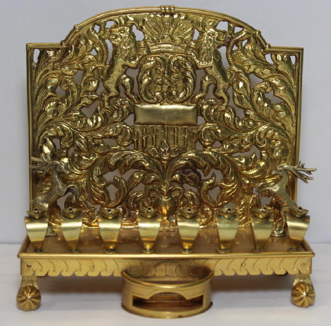 JUDAICA. Antique Russian 14kt Gold Menorah. (1 of 12)