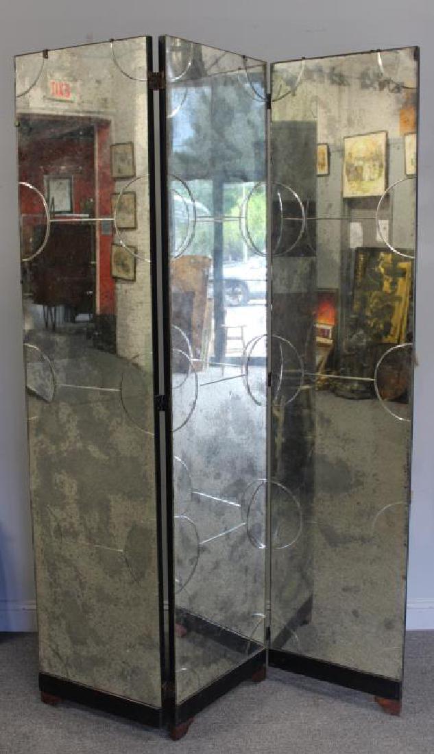 Vintage Deco Style Mirrored Screen / Room Divider. (1 of 6)