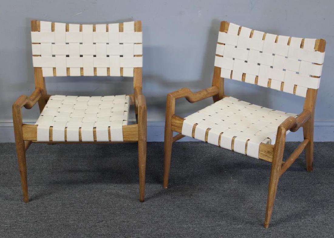 Pair of John Keal; Brown Saltman Lounge Chairs. (1 of 2)