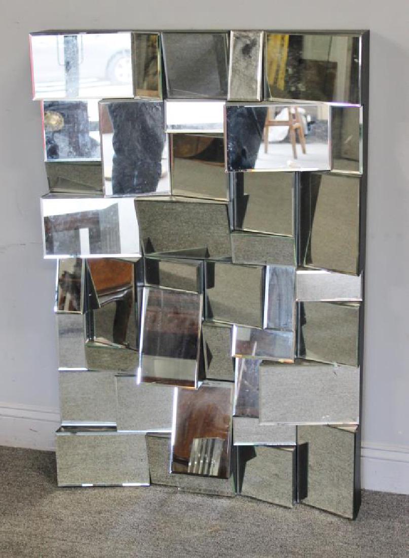 Contemporary Faceted Mirror. (1 of 3)