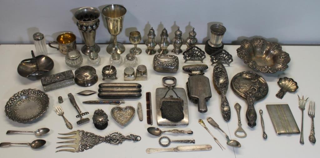 STERLING. Large Grouping of Assorted Sterling. (1 of 10)