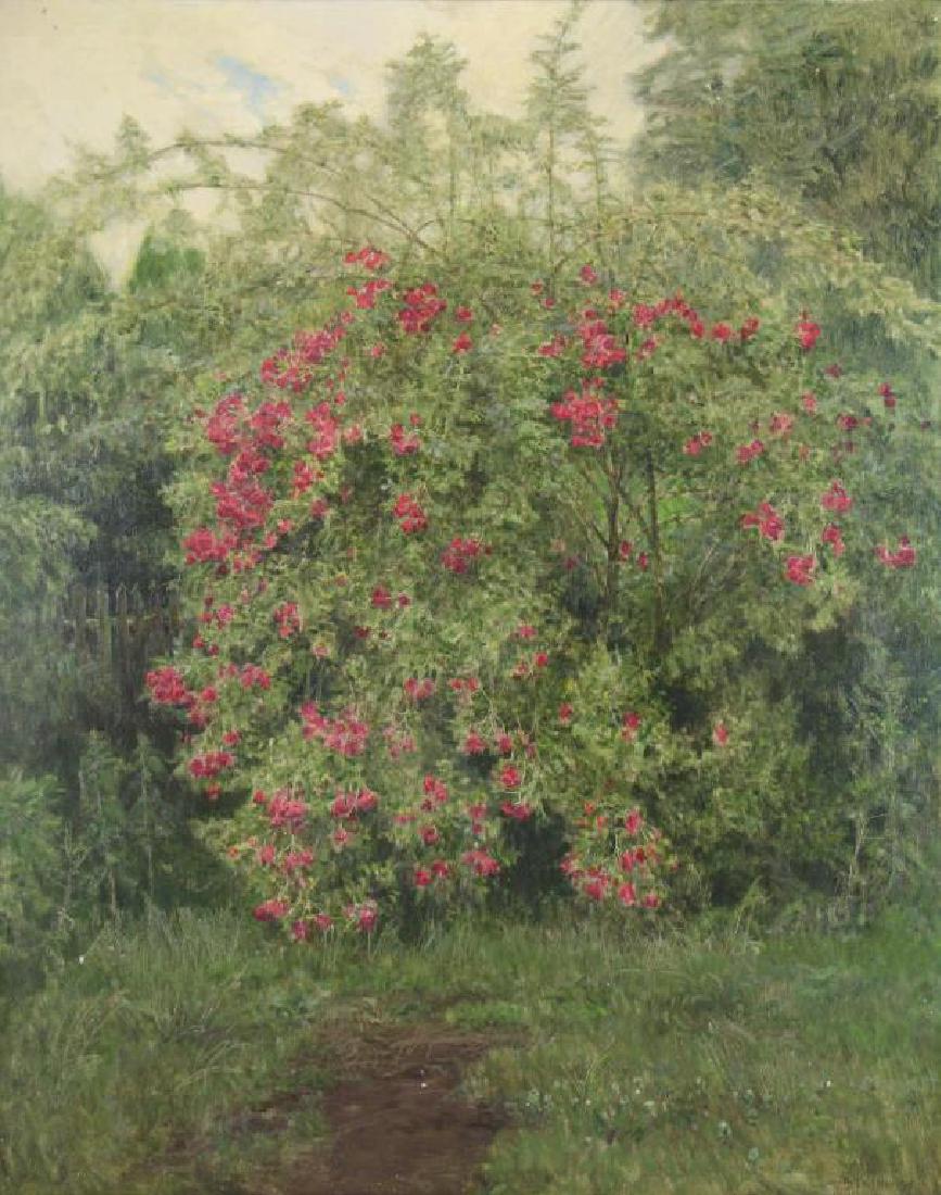 LEITNER, Thomas. Oil on Canvas. Garden Landscape, (1 of 8)