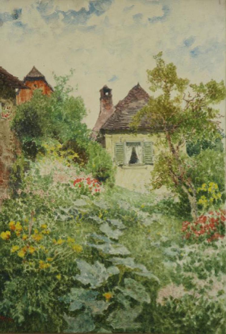 TOMEC, Henry. Watercolor. Garden Path. (1 of 5)