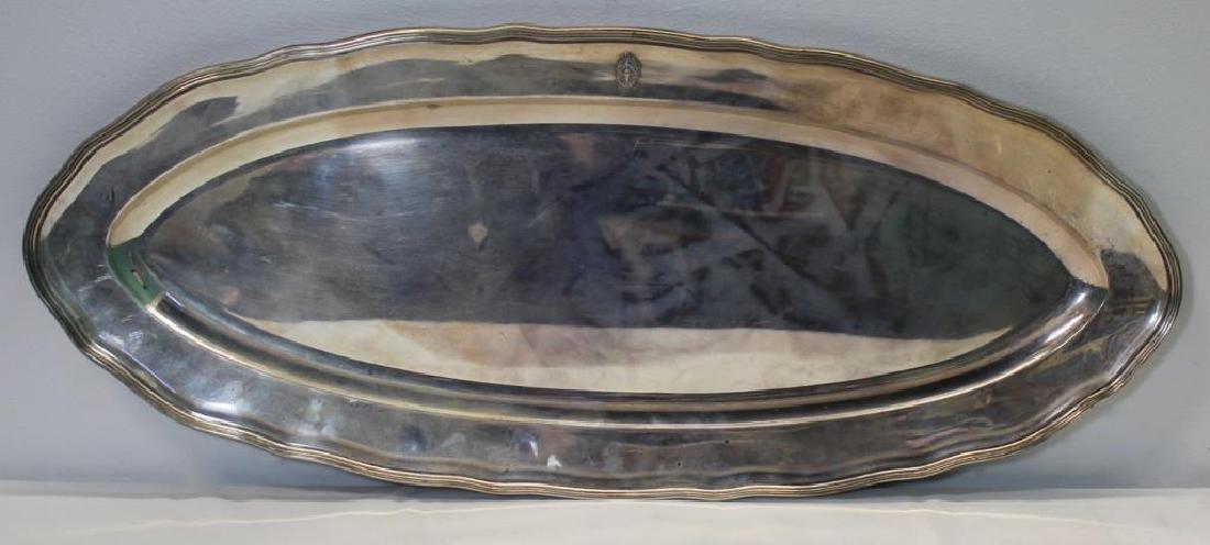 SILVER. Large J.C. Klinkosch .900 Silver Tray. (1 of 5)