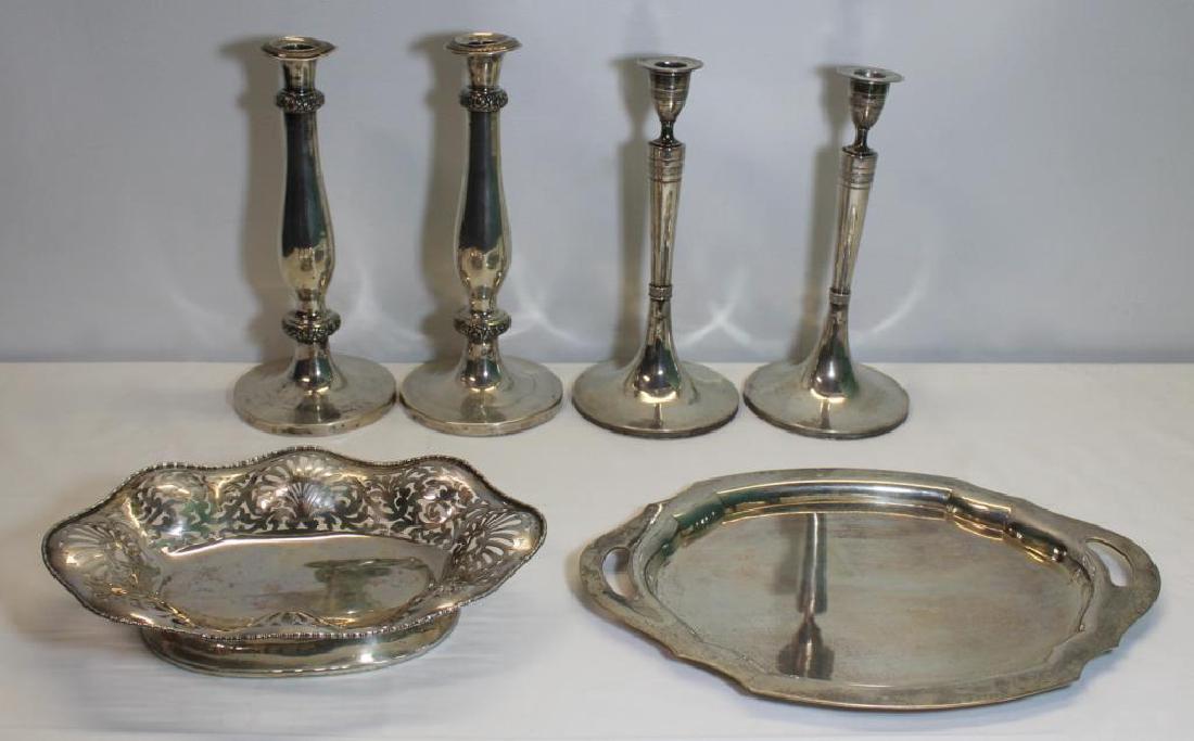 SILVER. Continental Silver Hollow Ware Grouping. (1 of 10)