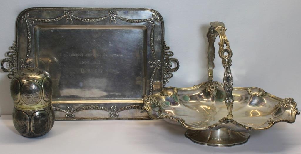 SILVER. Grouping of Continental Silver Hollow Ware (1 of 11)