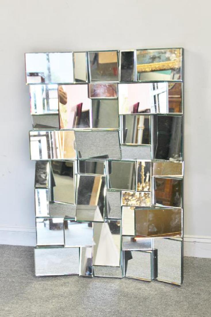 Contemporary Faceted Mirror. (1 of 3)