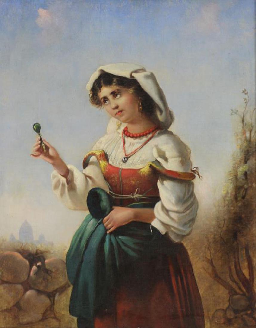 Italian School. 19th C. Oil on Canvas. Peasant (1 of 7)