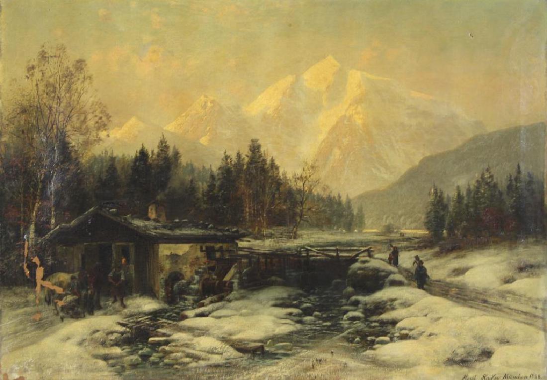 HACKER, Horst. Oil on Canvas. German Mill House (1 of 8)