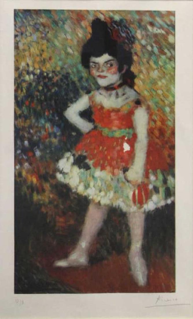 AFTER PICASSO. Off Set Lithograph. "Dwarf Dancer". (1 of 8)