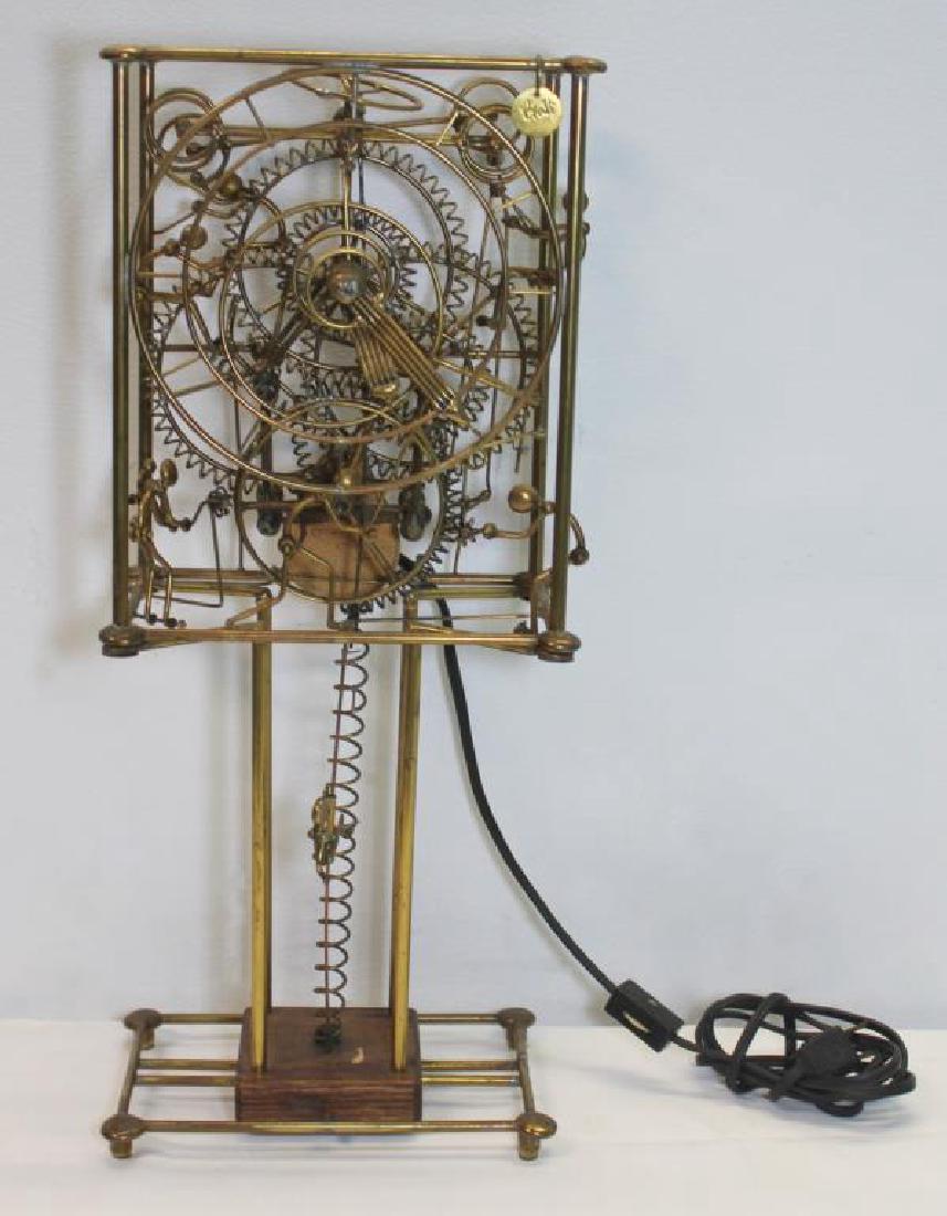 Vintage Gordon Bradt 7 Man Kinetic Clock. (1 of 10)