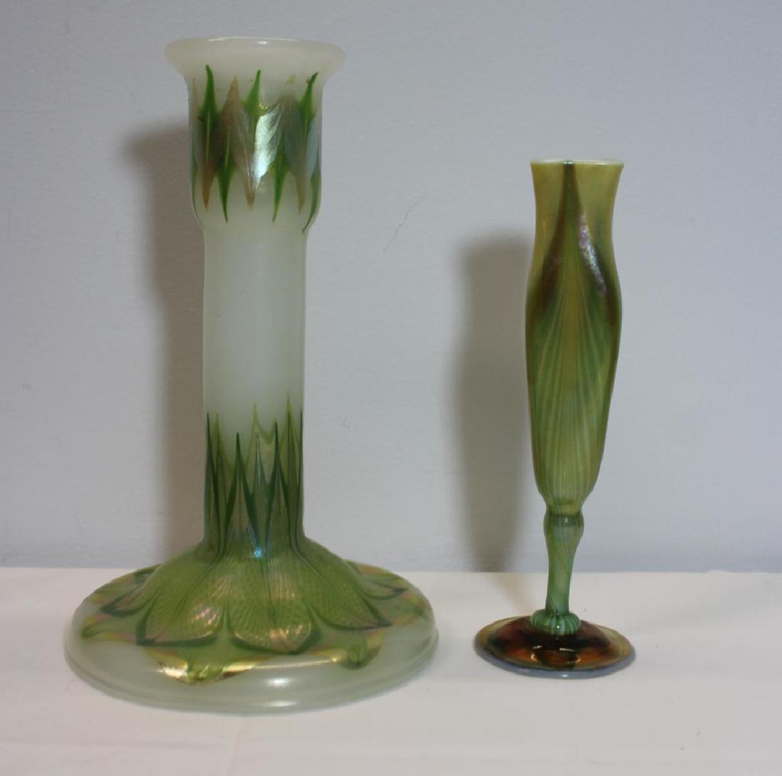TIFFANY, Studios Favrille Glass Lot. To Inc (1 of 9)