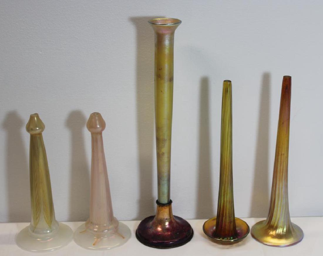 TIFFANY, Studios Favrille Glass Lot. To Inc (1 of 8)