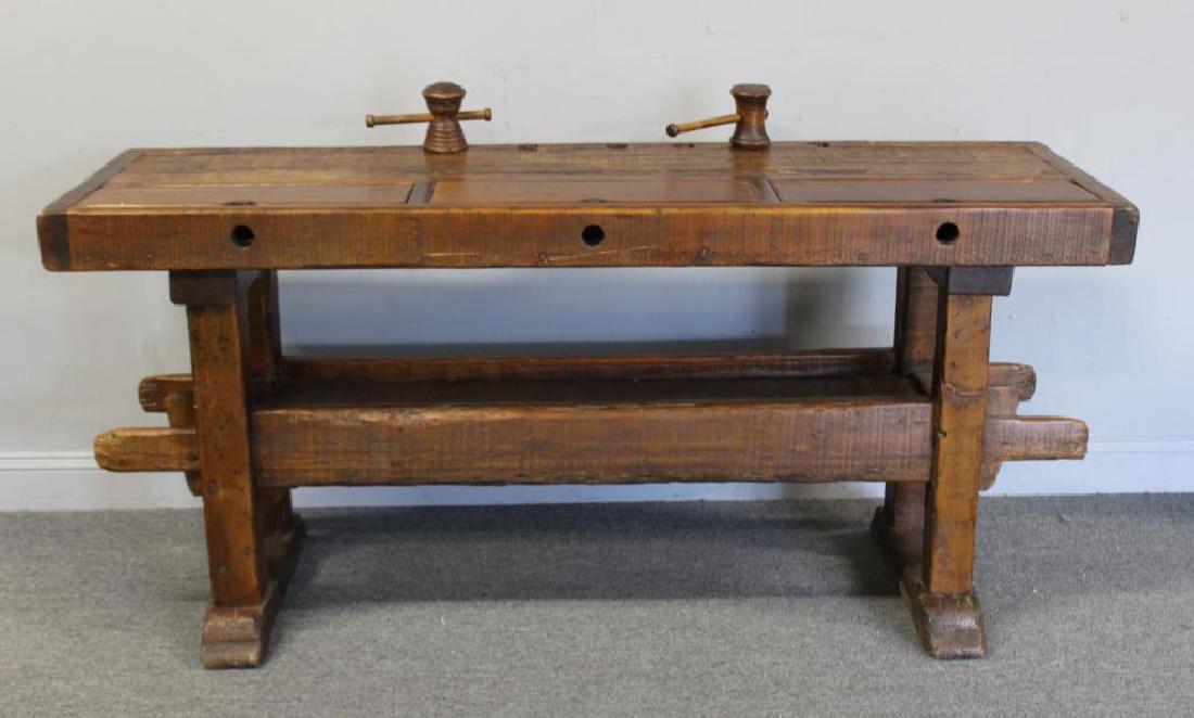 Antique Wood Work Bench . (1 of 5)