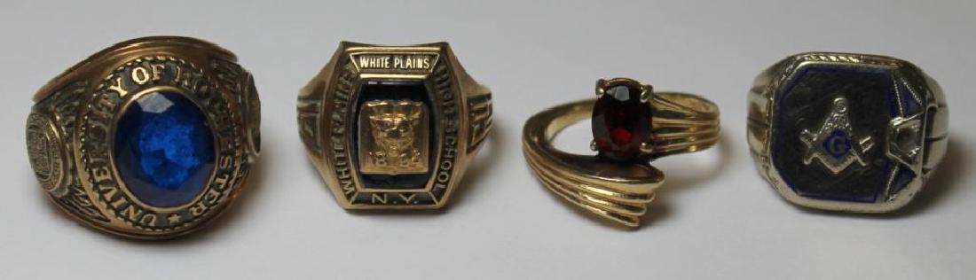 JEWELRY. Assorted 14kt and 10kt Gold Rings. (1 of 6)