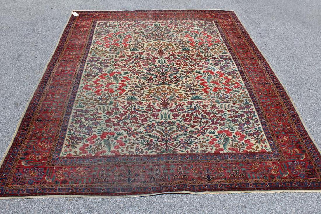 Finely Woven Antique Kashan Carpet. (1 of 6)