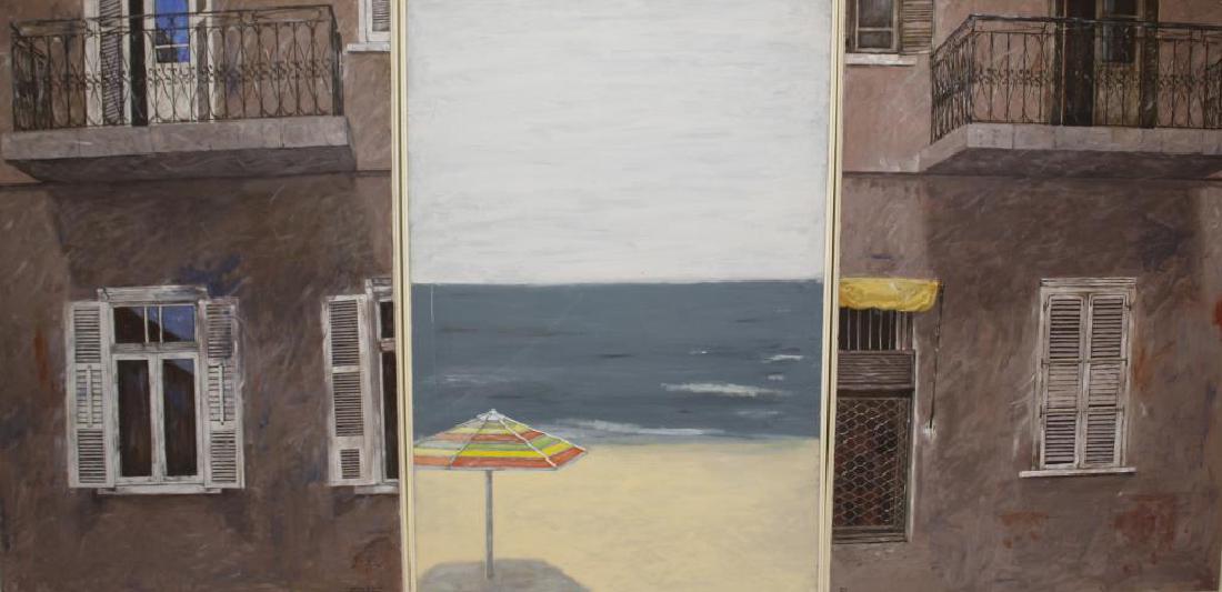 FINKELSTEIN, Haim. Oil On Canvas. Triptych. (1 of 3)