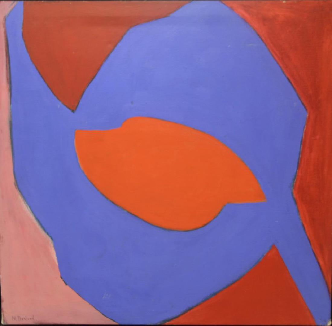 AXELROD  M. Oil On Canvas Abstract Composition . (1 of 5)