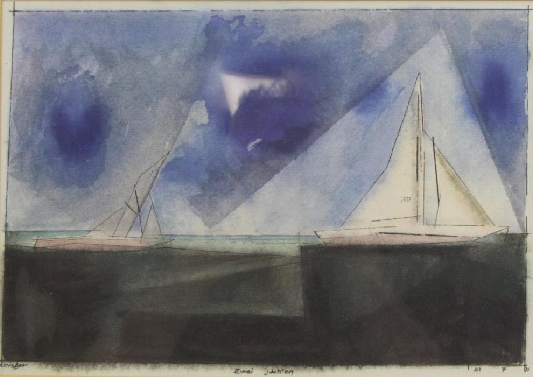 FEININGER, .Lyonel.Print "Zwei Yachten" (1 of 6)