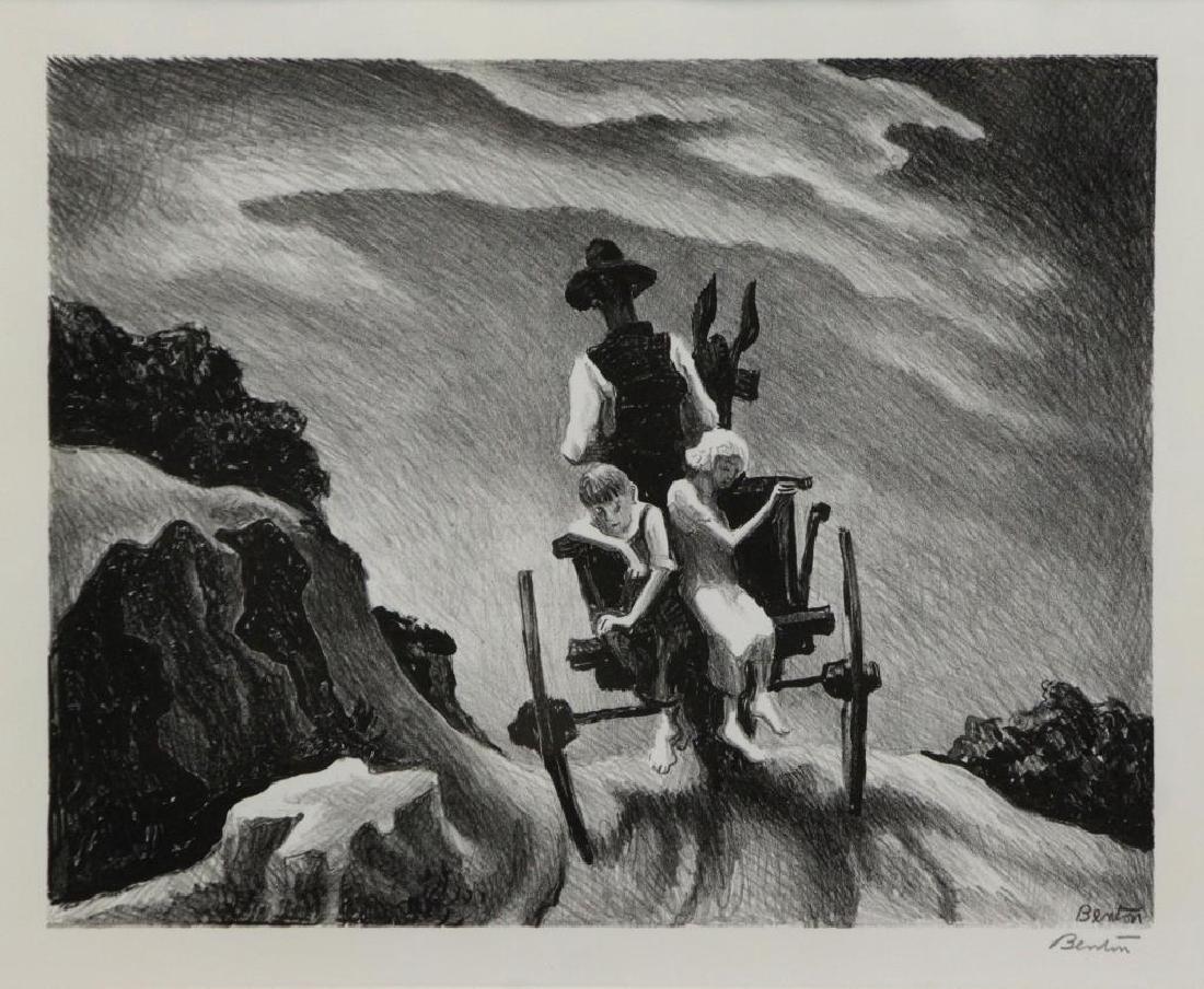 BENTON, Thomas Hart. Lithograph. "Goin' Home" (1 of 4)