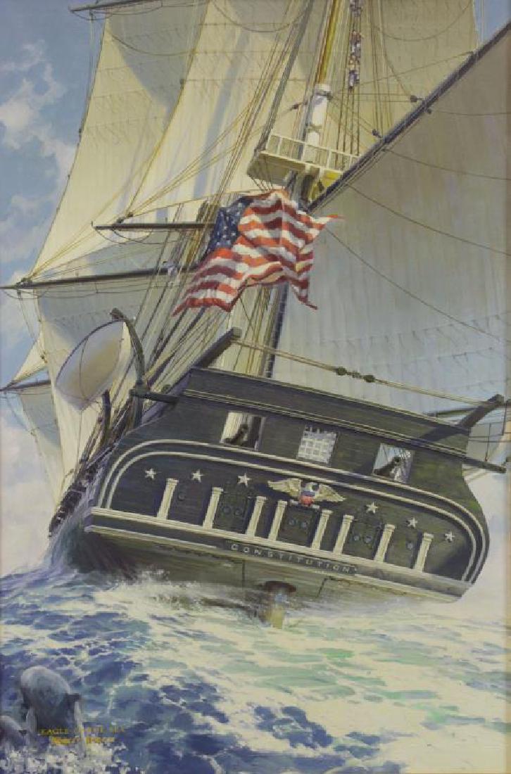 STICKER, Robert. Oil on Canvas. "Eagle of the Sea" (1 of 8)