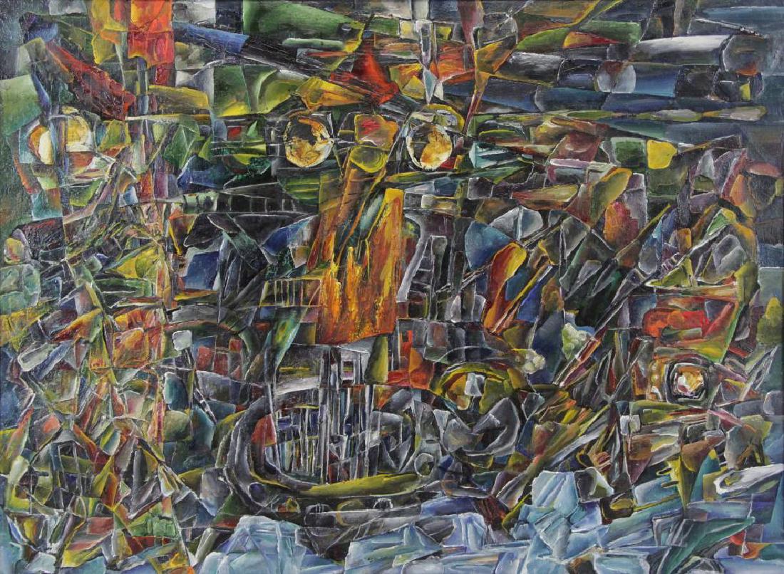 LEONOV, Aleksei. Oil on Canvas. "Evening Flight" (1 of 8)