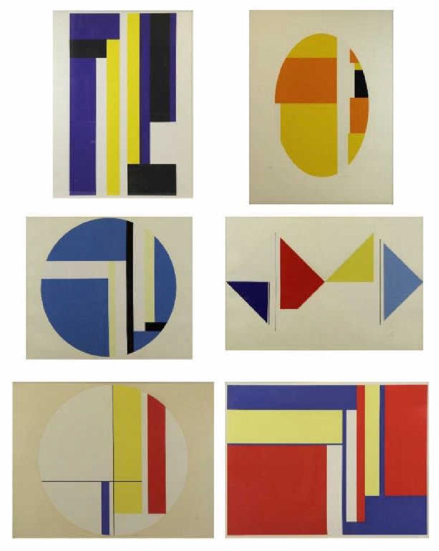 BOLOTOWSKY, Ilya. Set of Six (6) Silkscreens. (1 of 10)