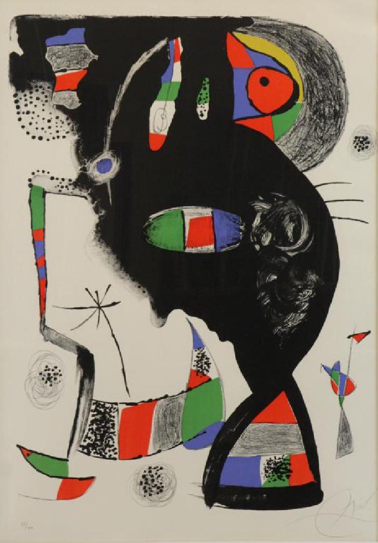 MIRO, Joan. Color Lithograph "42, Rue Blomet". (1 of 7)