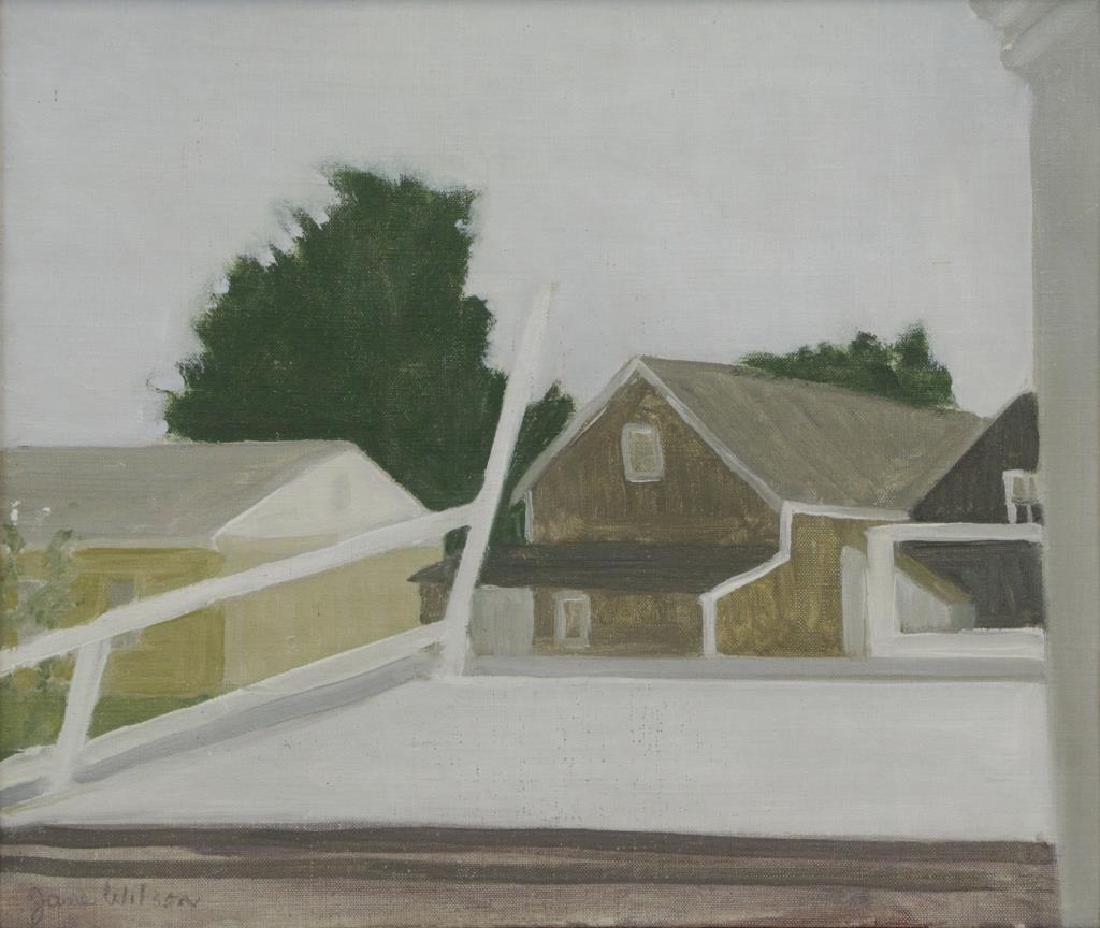 WILSON, Jane. Oil on Canvas "Railroad Platform" (1 of 7)