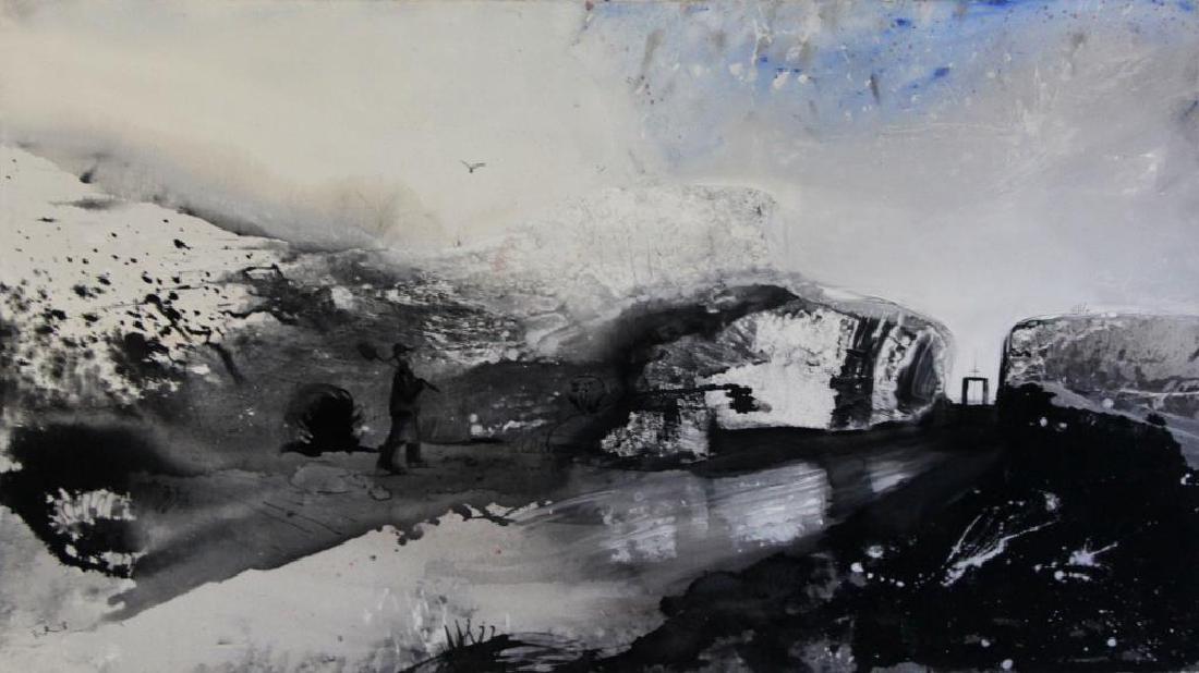 ROGERS, Peter. Acrylic on Canvas. "Headgate". (1 of 9)