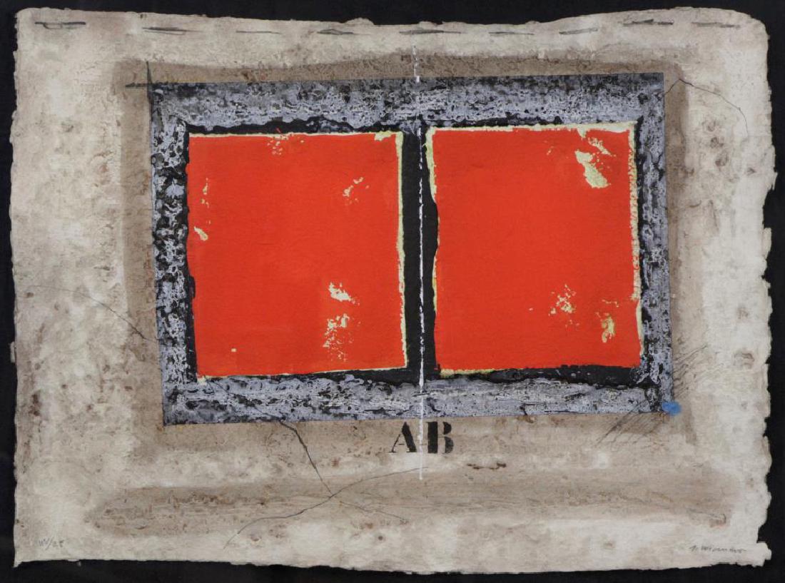 COIGNARD, James. "L'Axe Blanc" Carborundum Gravure (1 of 6)