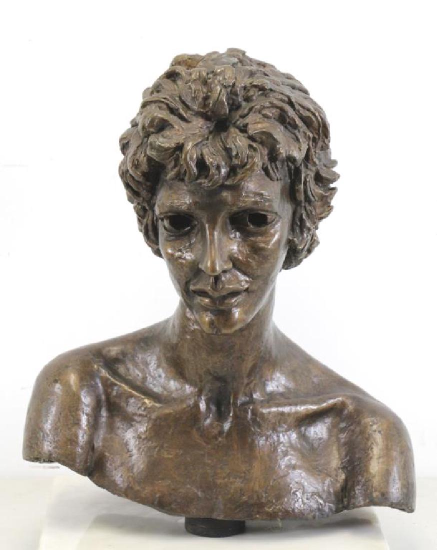 EPSTEIN, Jacob. "Third Portrait of Kitty". Bronze Bust. (1 of 7)