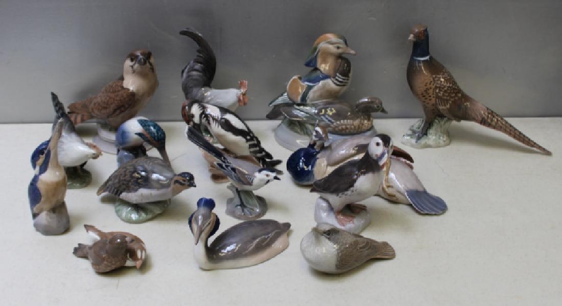 ROYAL COPENHAGEN. Lot of 15 Porcelain Figurines. (1 of 6)