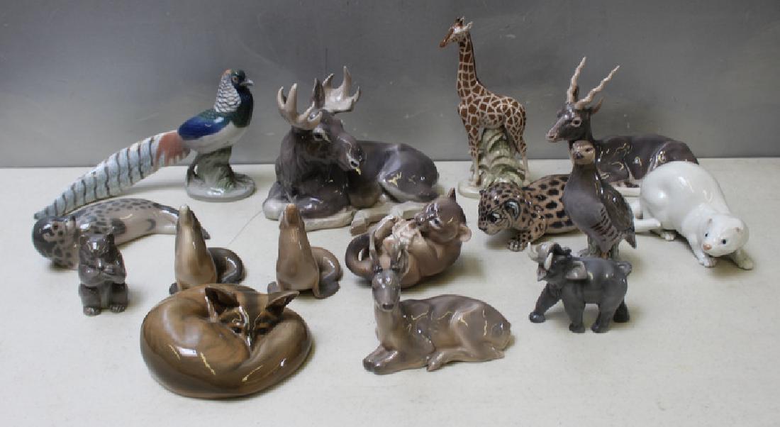 ROYAL COPENHAGEN. Lot of 12 Porcelain Figurines. (1 of 6)