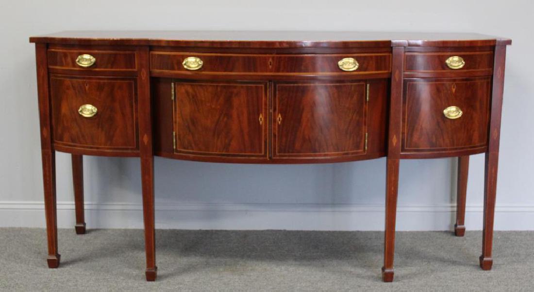 KINDEL. Signed Sheraton Style Mahogany Server. (1 of 9)