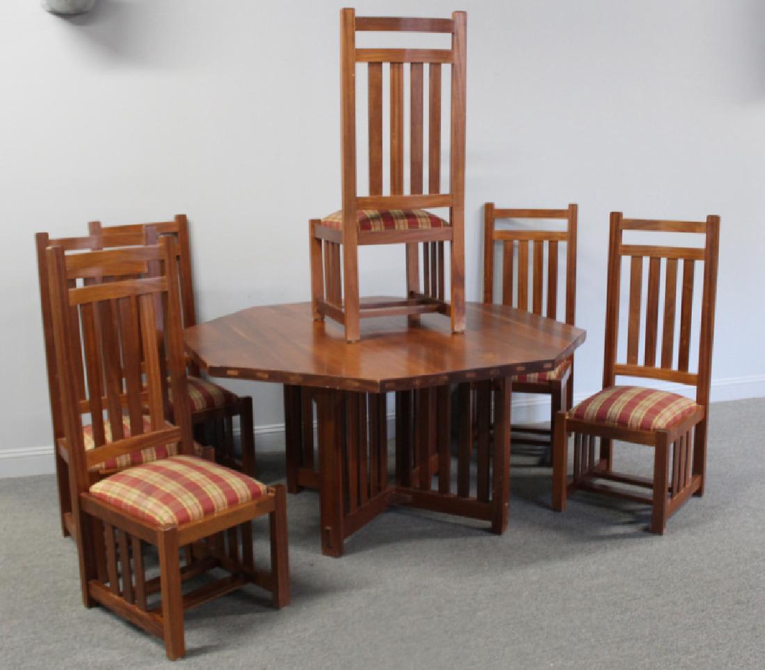 STICKLEY Style. Mission Style Octagonal Table (1 of 6)