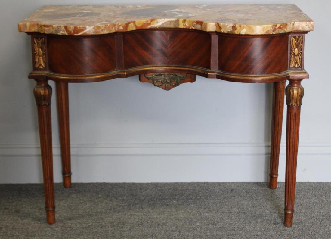 Antique Louis XVI Style Serpentine Front and (1 of 5)