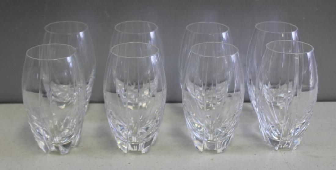 BACCARAT. Set Of 8 Cut Glass Tumblers . (1 of 4)